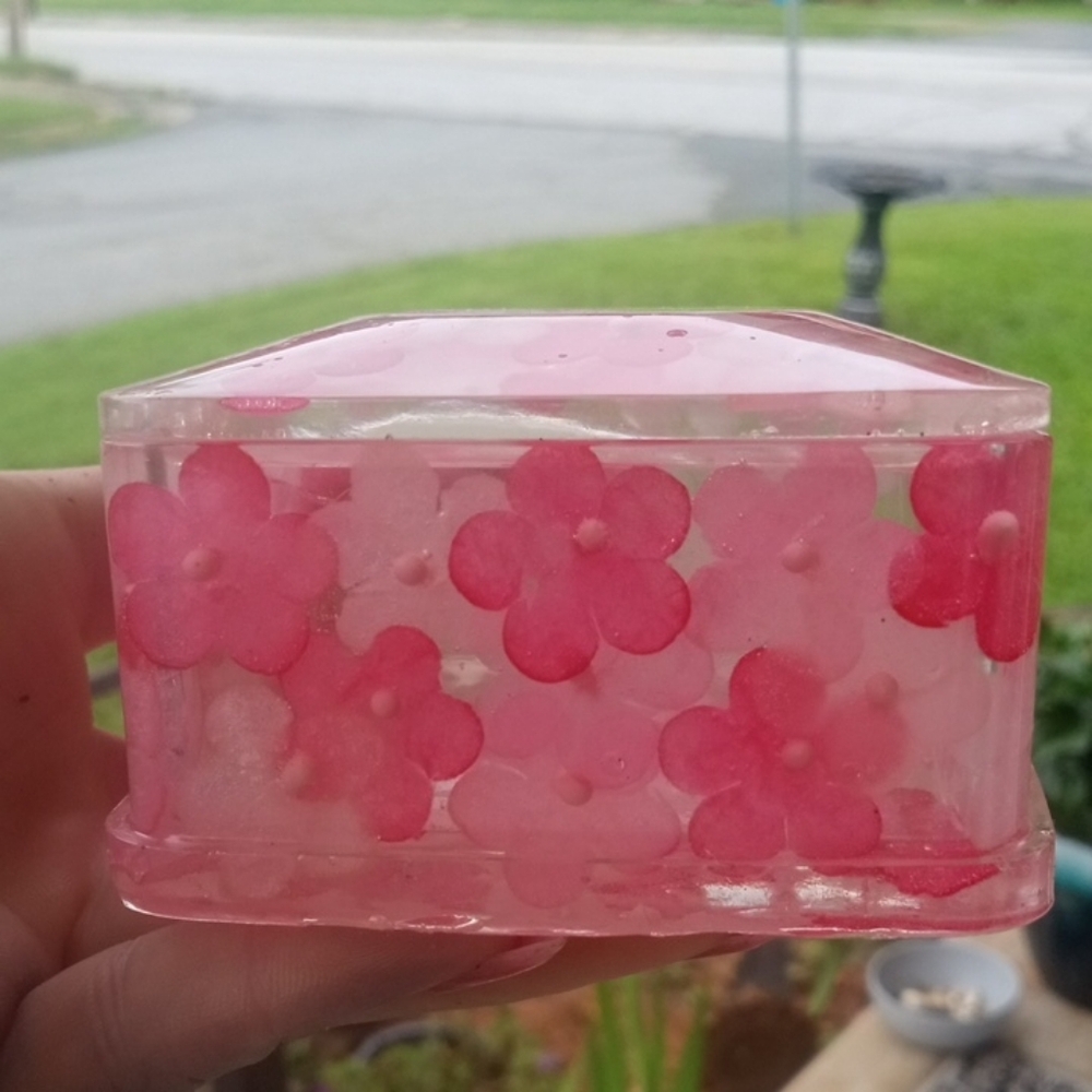 Floral Pink Mixed Media Art Box